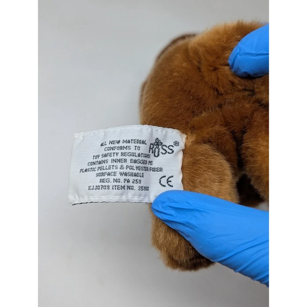 Russ Berrie Yomiko Classics Dachshund Dog Brown‎ Plush Stuffed Wiener Puppy NEW